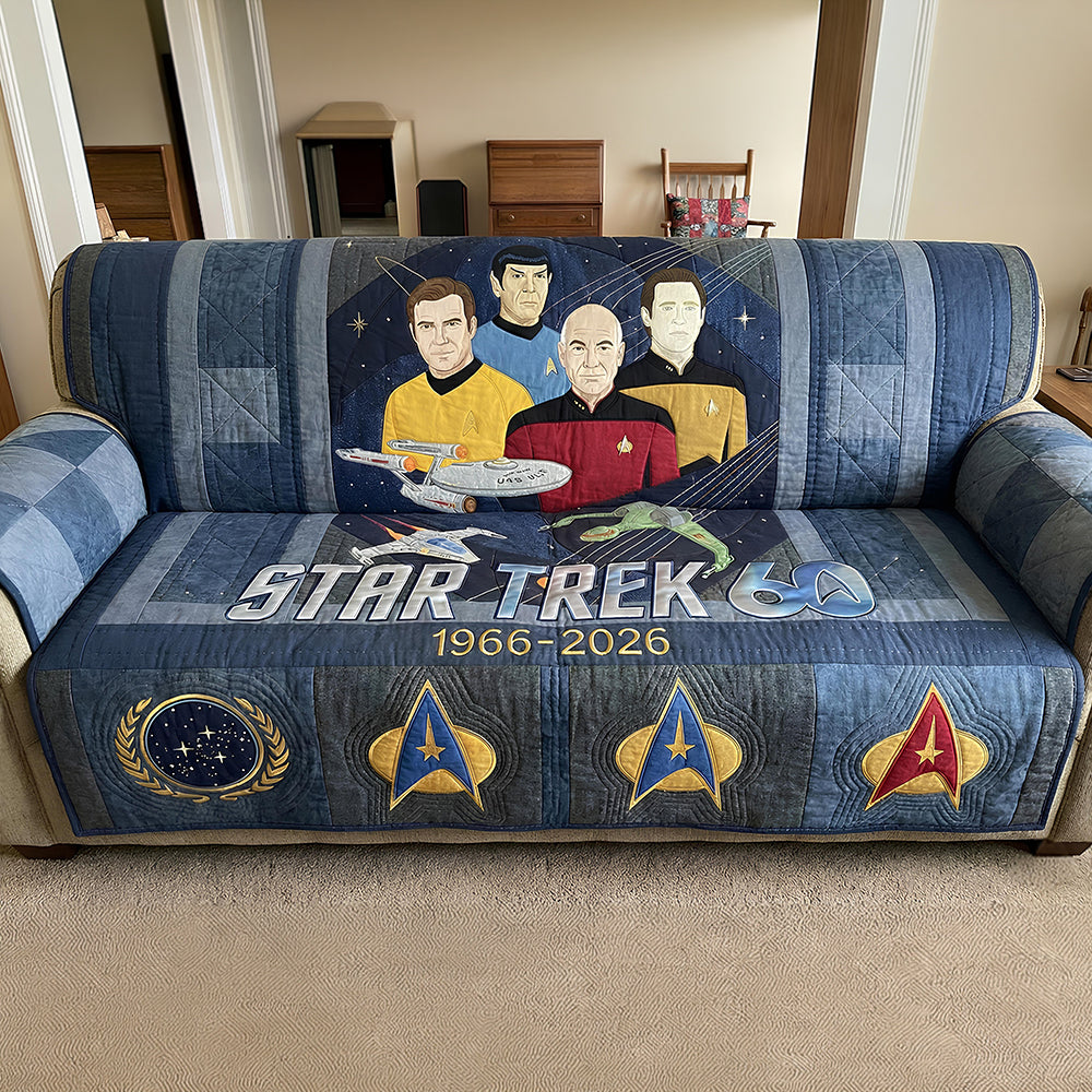 Space Adventure Quilted Sofa Cover, Personalized Gifts 03QHDT030226