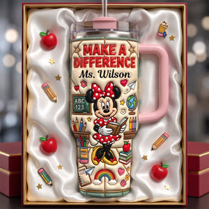 Kind Heart Teacher Tumbler With Handle, Personalized Gifts For Teachers 04qhdh010826-Homacus