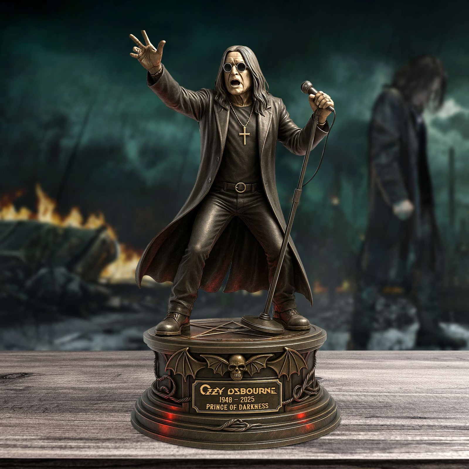 Ozzy Osbourne 1948 –2025 Honoring Memorial Edition Acrylic Plaque 02NATN020825