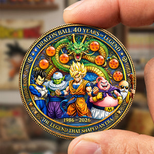 40th Anniversary Tribute Printed Metal Coin - Personalized Gifts 03tota170326