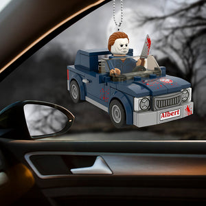 Spooky Ride Car Ornament - Personalized Gifts For Horror Movie Fans 01pgqn060925