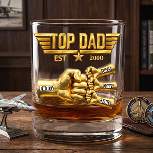 Fist Bump Pilot Glass Mug - Personalized Gifts For Dad 04OHTN210526-Homacus