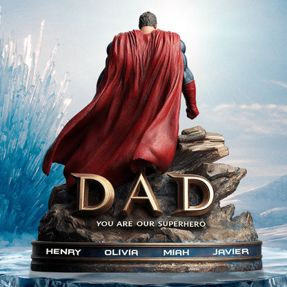 Super Dad Plaque - Personalized Gifts For Dad 01tgdt160525 - Shaped Plaques - GoDuckee