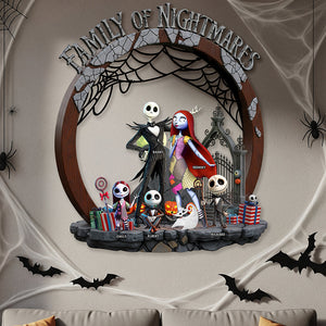 Horror Family Wood Sign - Personalized Halloween Gifts For Family 01ohqn250825