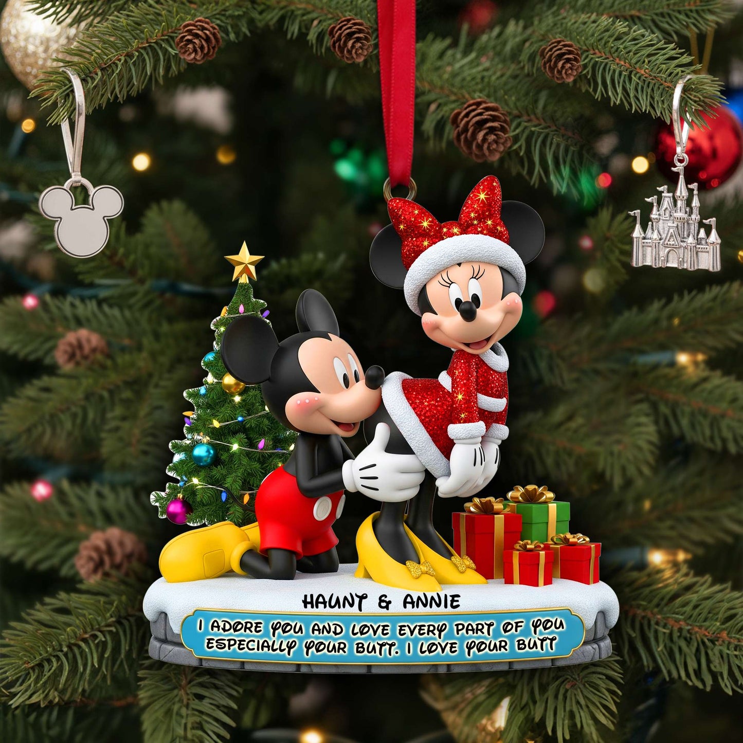 Couple Ornament - Personalized Gifts For Couple Christmas Ornament 06OHLU120925