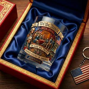 250th Anniversary 11oz Round Glass - Personalized Patriotic Gifts 02tyqn270226