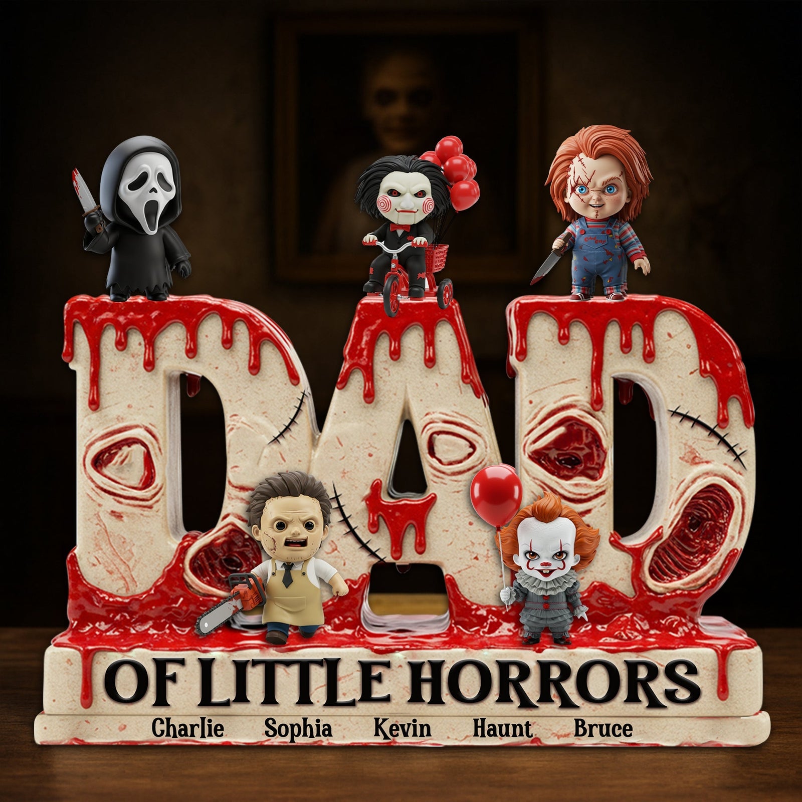 Horror Dad Acrylic Acrylic Plaque - Personalized Gift For Father 02QHLU220425-Homacus