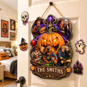 Spooky Mystery Crew Acrylic Sign - Personalized Gifts For Horror Movie Lovers 05hadh310726