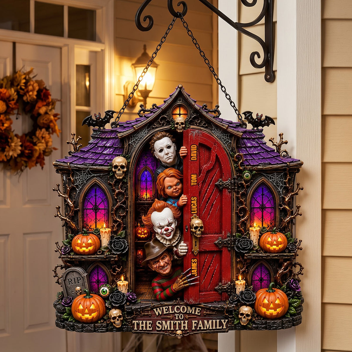 Family Of Frights Acrylic Sign - Personalized Gifts For Family 04TYTN290826