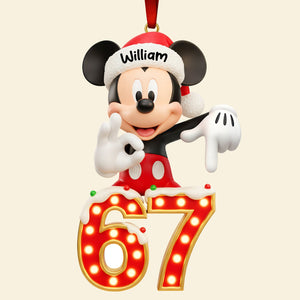 Cute Character Says Six Seven Acrylic Ornament - Personalized Christmas Gifts 03OHQN181125