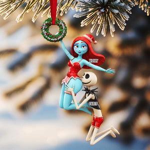 Personalized Gifts For Christmas, Naughty Couple Acrylic Ornament 04ohta061025