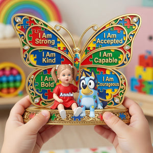 Autism Kid Acrylic Plaque Custom Photo - Personalized Gifts For Autism Awareness 02nalu170326
