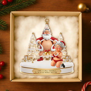 Couple Santa Funny Ornament Personalized Gifts 05OHDT301025