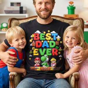 Best Dad Ever Retro Shirt  - Personalized Gifts For Dad 02nata150526