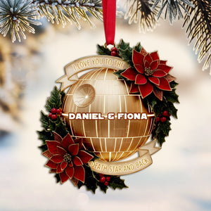 Starlit Love Ornament - Personalized Christmas Gift For Couples 02PALU251025