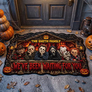 Waiting Pals Spooky Doormat, Personalized Gifts For Halloween 01qhtn100826