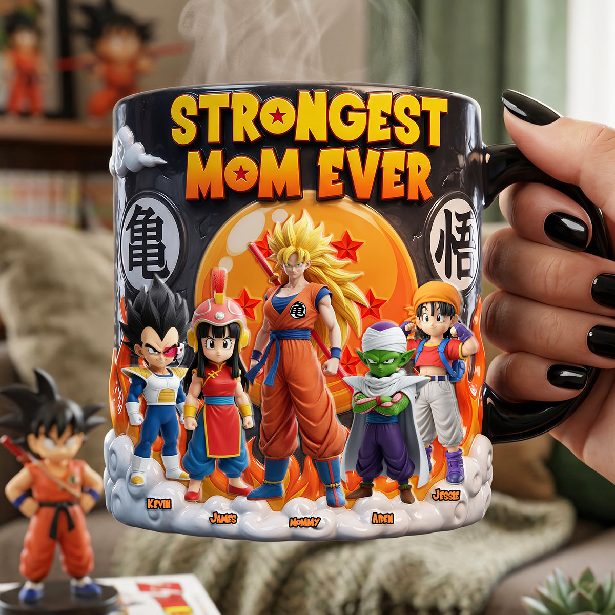 Strongest Mom Ever Magic Mug, Personalized Gifts For Mom 01TYTA200426