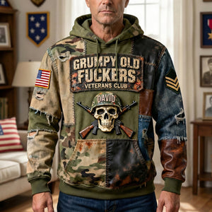 Military Skull Hoodie – Personalized Gifts For Veteran 05naqn230126