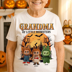 Spooky Monsters Personalized Gifts For Grandma Shirt 03natn160725