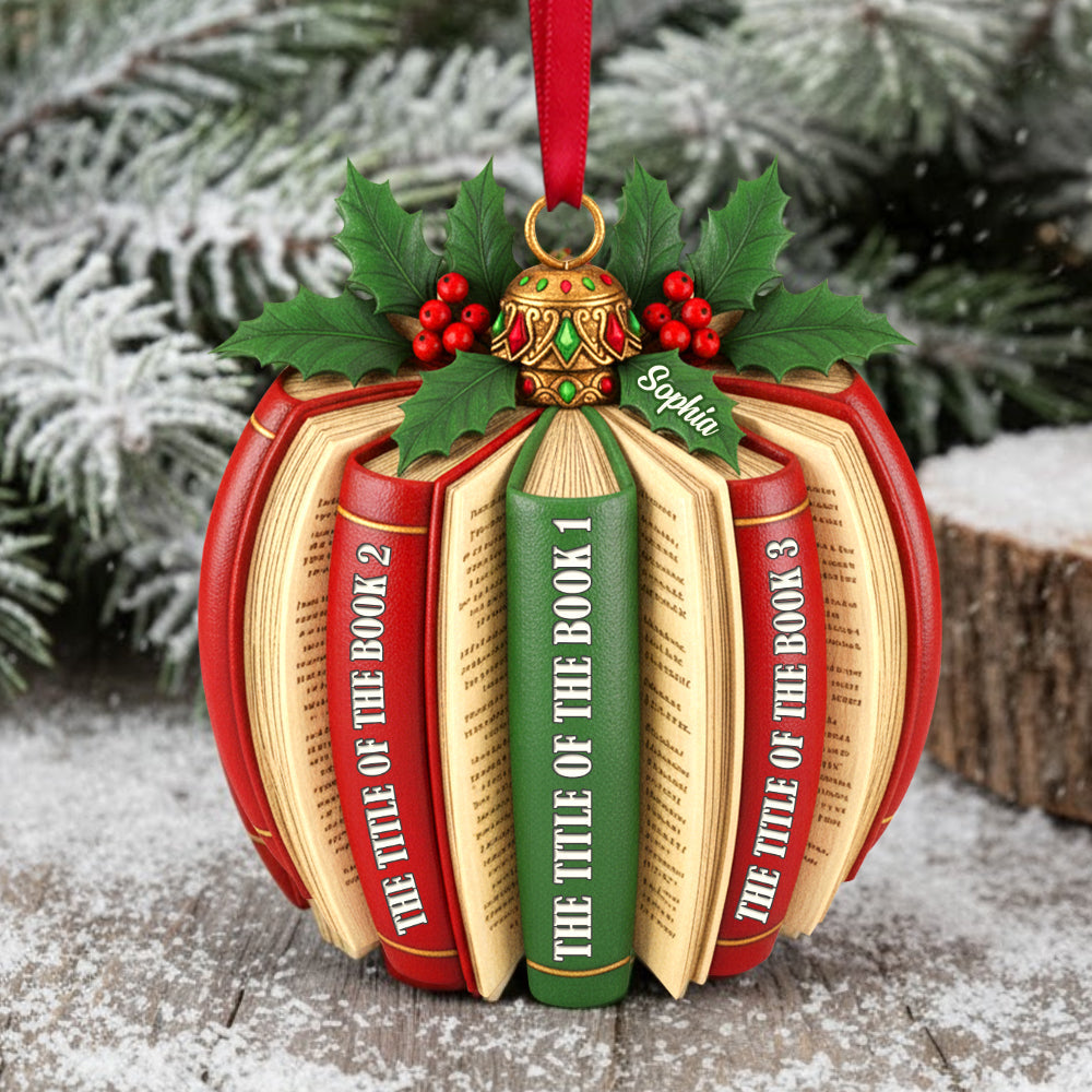 Personalized Gifts For Book Lovers Christmas Ornament 02hytn171125