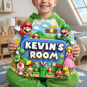 Retro Game Room Acrylic Sign - Personalized Gifts For Kids 01nata090726