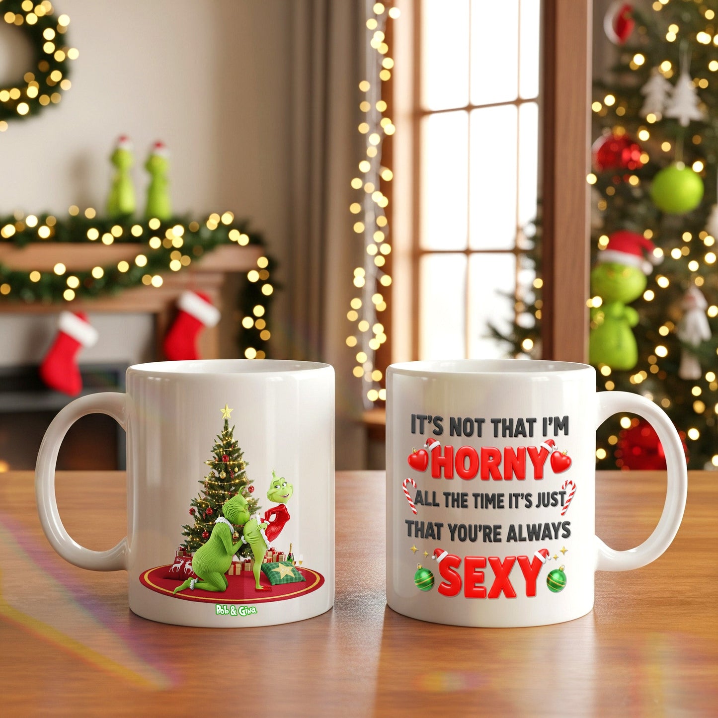 Personalized Gifts For Christmas, Funny Couple White Mug 01ohmg130925