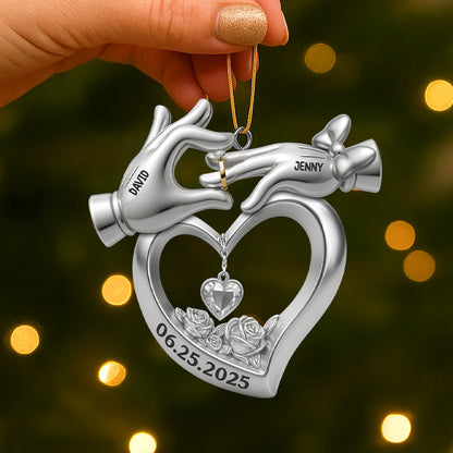Personalized Gifts For Newlywed Couple Christmas Acrylic Ornament 02ohtn140825