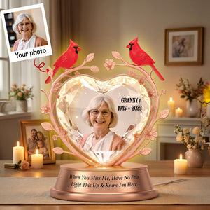 Custom Photo Memorial Acrylic Light Box 01namg271125 - Personalized Memorial Gifts
