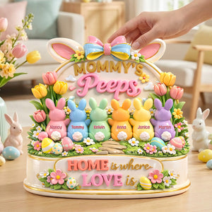 Bunny Peeps Acrylic Plaque - Personalized Gifts For Grandma Easter Day 01tymg170326