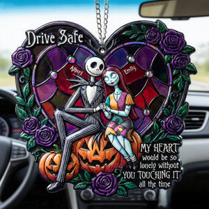 Gothic Couple Car Ornament - Personalized Gifts For Couple 01toqn160126