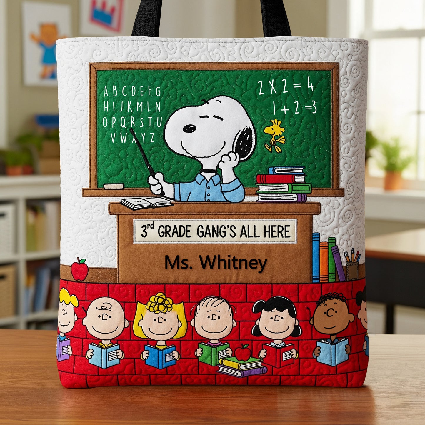 Cute Teacher Tote Bag, Personalized Gifts For Teacher 02qhmg220725