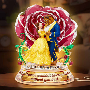 Romantic Couple Acrylic Light Box - Personalized Gifts For Couples 06kidt091225