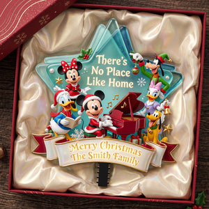 Home Is Where The Heart Is - Personalized Acrylic Christmas Tree Topper 01PATA030826