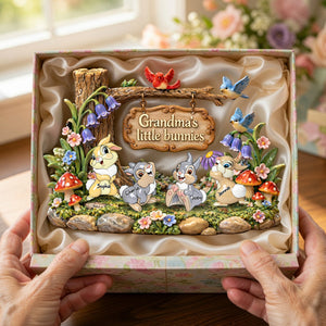 Grandma's Bunnies Acrylic Plaque - Personalized Gifts For Grandma Plaque 07TYLU170326
