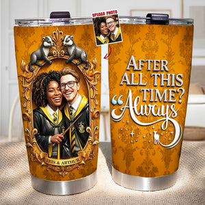 Mythic Romance Fantasy Couple Tumbler - Personalized Custom Photo Gift For Couples 01HUDT070126