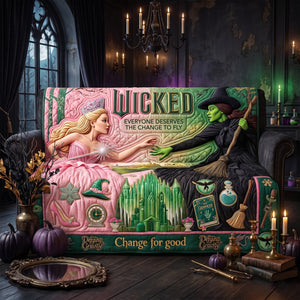 Pink & Green Quilted Sofa Cover - Personalized Gifts For Witch Lovers 01qhqn150826
