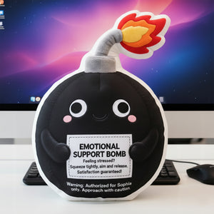 Emotional Support Bomb Custom Shape Pillow - Personalized Gifts For Coworker 04qhqn151125