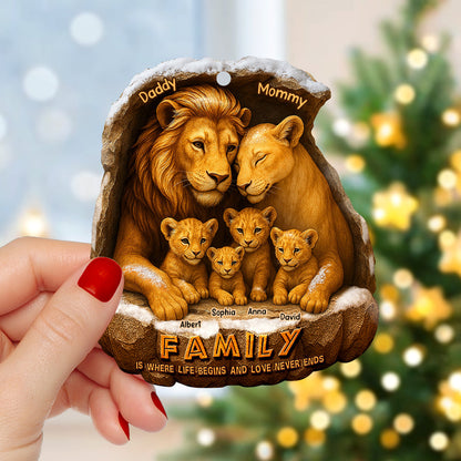 Majestic Family Christmas Ornament, Personalized Gifts For Family 02qhqn270825