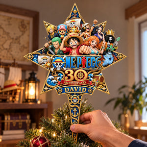 30th Anniversary Adventure Acrylic Christmas Tree Topper - Personalized Gifts For Christmas 12ohlu081026