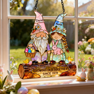 Growing Old Together Suncatcher  - Personalized Gifts For Couples 03PGLU230226