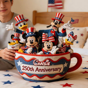 250th Anniversary Pillow - Personalized Patriotic Gifts 04PGMG030326