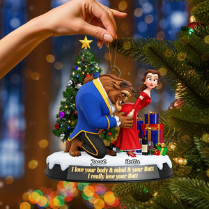 Naughty Couple Ornament - Personalized Gifts For Couple 03ohta090925