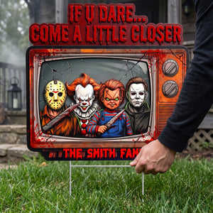 Fright Night Family Yard Sign - Personalized Gift For Family 07TOQN050826
