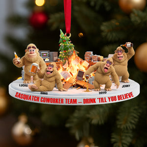 Bigfoot Christmas Ornament Personalized Gifts For Coworkers 01ohtn241125