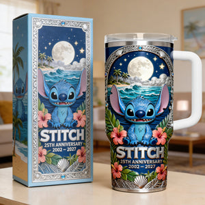 25th Anniversary Space Creature 40oz Tumbler - Personalized Anniversary Gift 03NATA090326