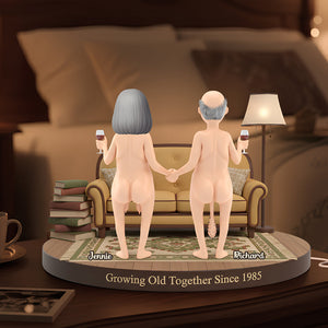 Old Couple Forever Light Box Personalized Gifts For Couple 05NADT051225