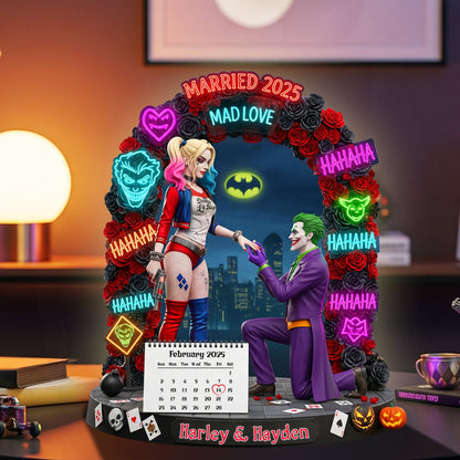 Dark Love Proposal Couple Acrylic Plaque - Personalized Gifts For Couple 07HYLU140825