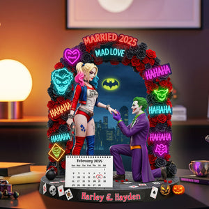 Dark Love Proposal Couple Acrylic Plaque - Personalized Gifts For Couple 07HYLU140825