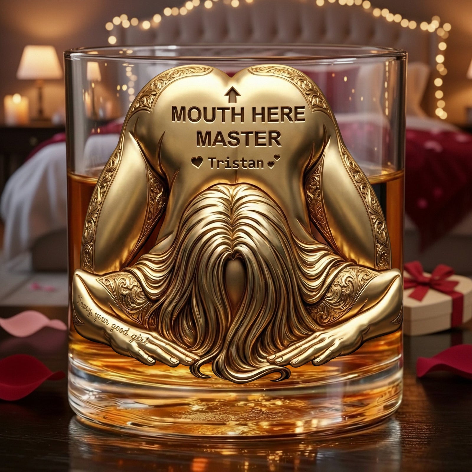 Master Round Glass - Personalized Gifts For Him, Husband, Boyfriend 04QHLU121225