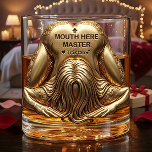 Master Round Glass - Personalized Gifts For Him, Husband, Boyfriend 04QHLU121225